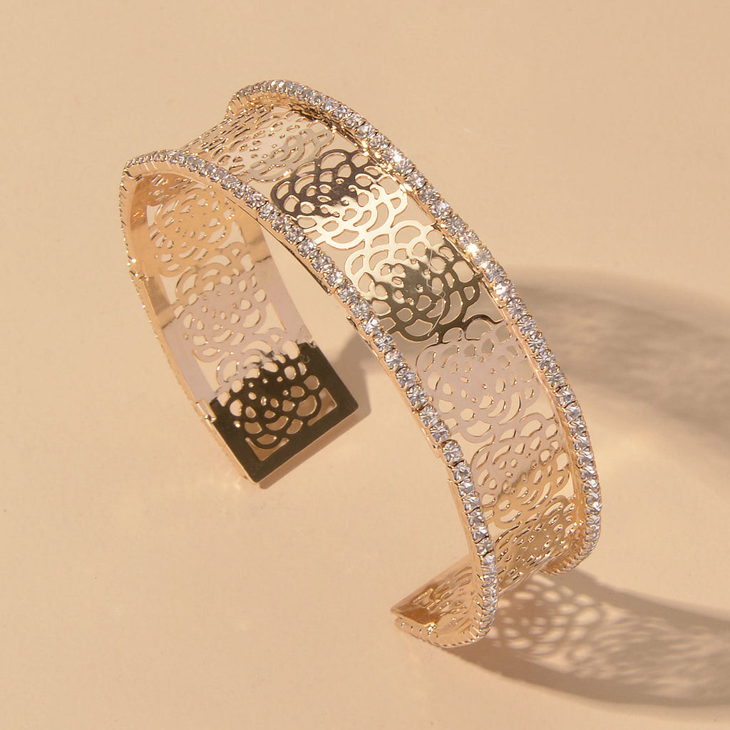 Silver Thin Open Cuff Bracelet