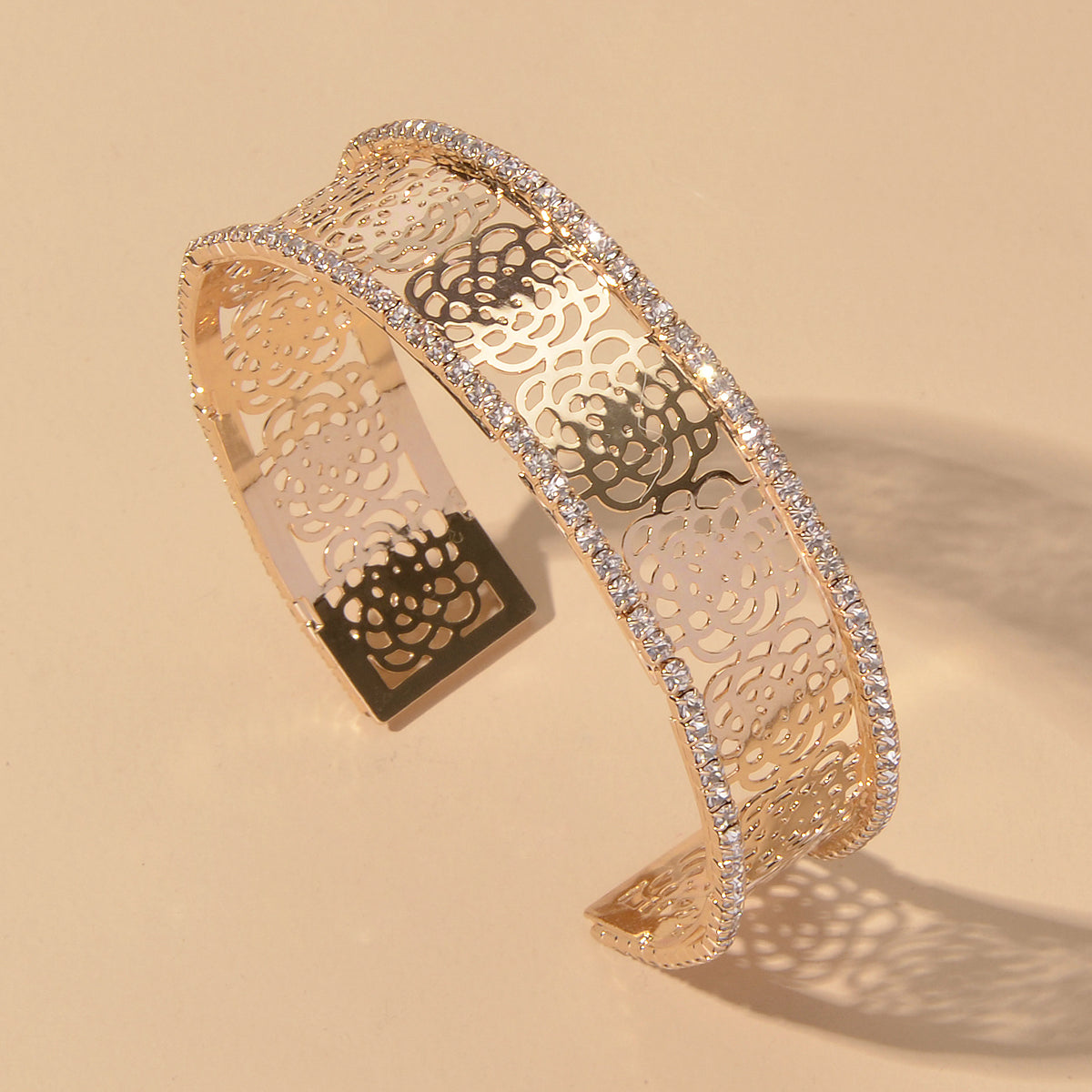 Silver Thin Open Cuff Bracelet