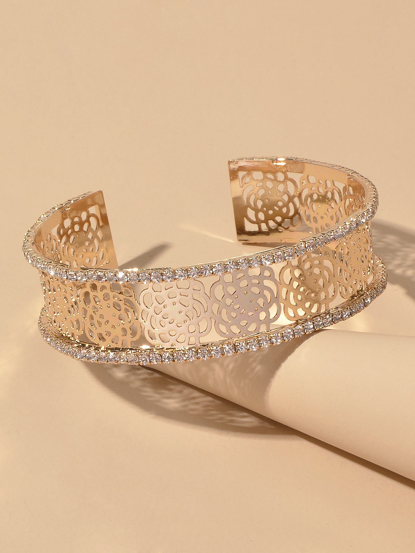 Silver Thin Open Cuff Bracelet