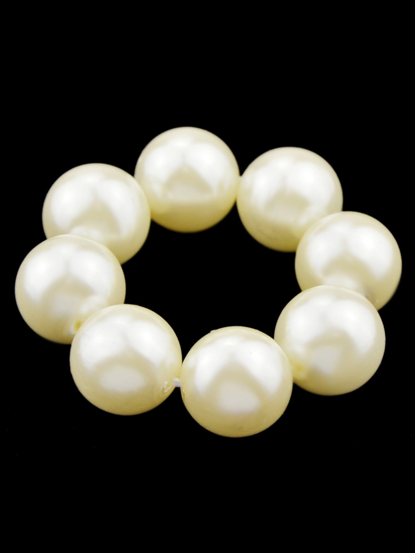 Feelontop Hair Accessories Colorful Beads Elastic Hair Rope Hair Ties Hair Bands