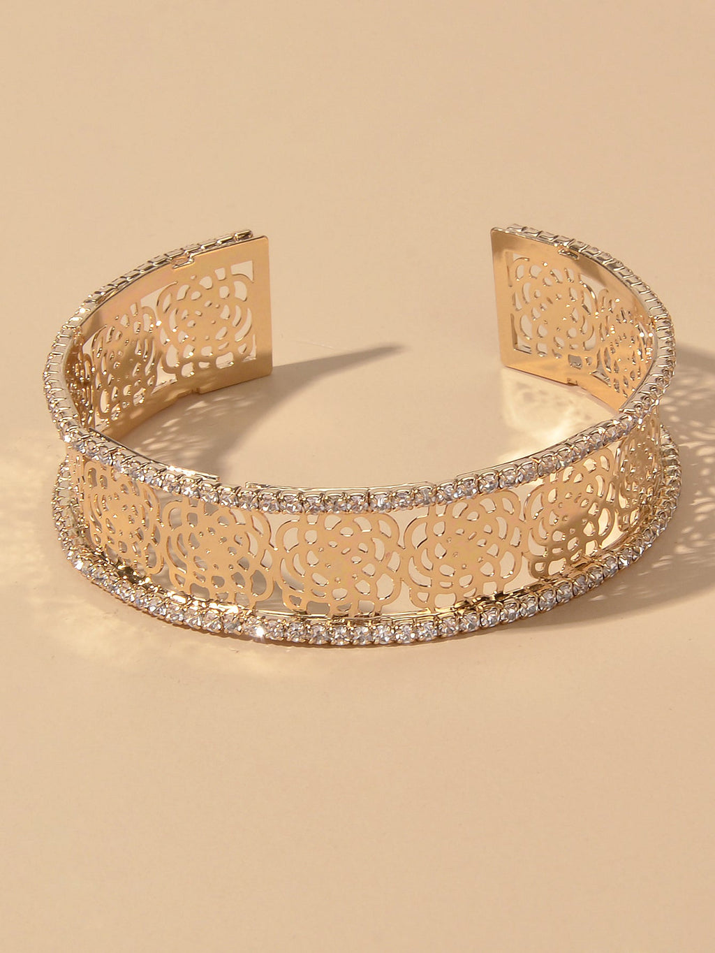 Silver Thin Open Cuff Bracelet