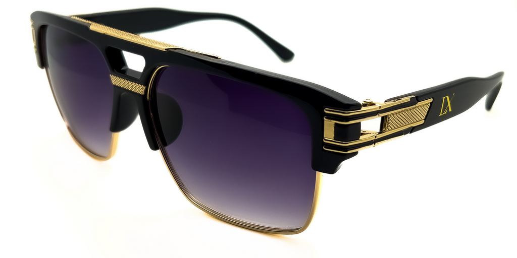 LUXURIANT™ SUNGLASSES - CAPITALS (Faded Black)