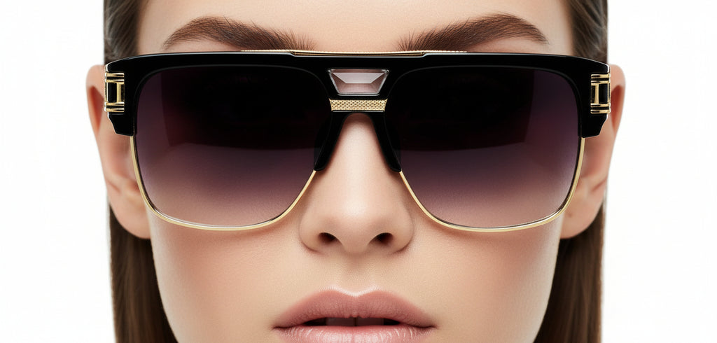 LUXURIANT™ SUNGLASSES - CAPITALS (Faded Black)