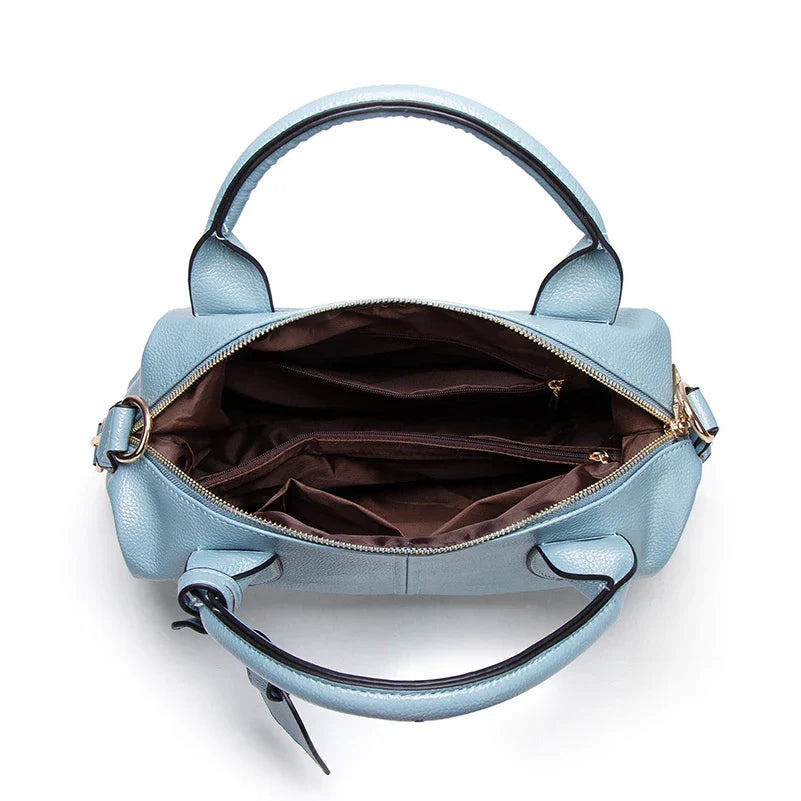 Women's Large Capacity Oil Wax Leather Tote Bag