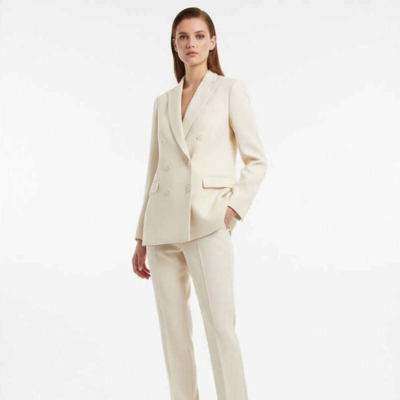 Women summer blazer double breasted jacket